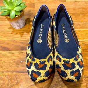 Rothy’s Midnight Spot Square Loafers Discontinued Size 9.5